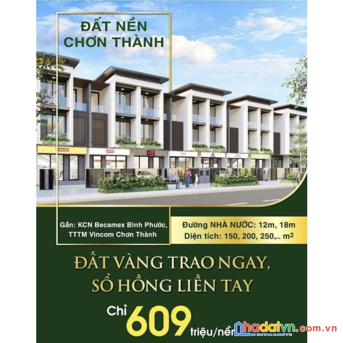 Cần ra nhanh 99 lô đất nền chơn thành minh lập