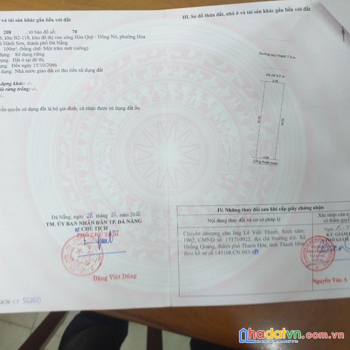 Đất nền khu đầm sen