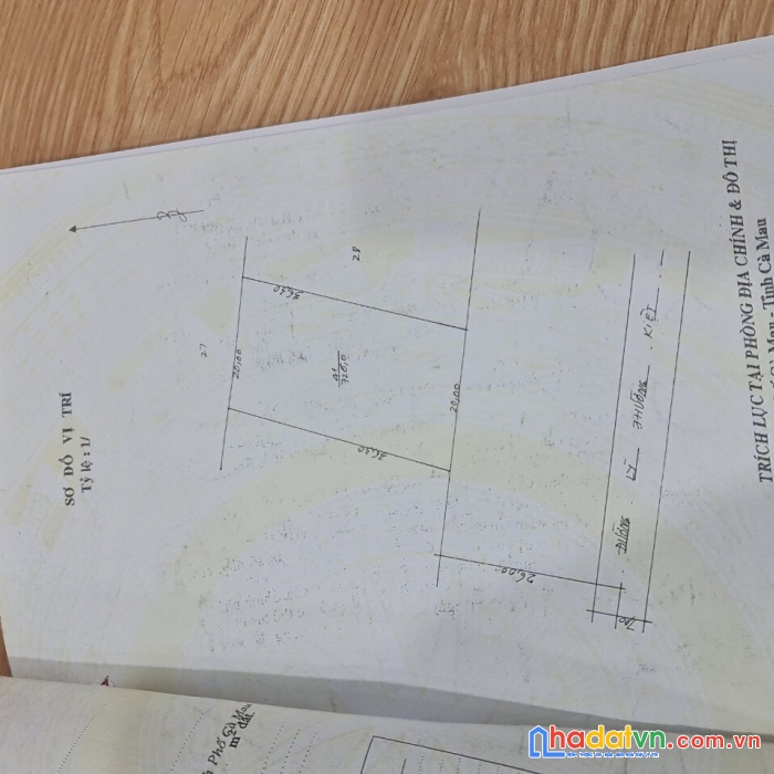Chính chủ bán đất mặt tiền đường lý thường kiệt, phường 6, tp cà mau