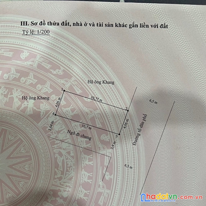 Siêu phẩm nhà 3 tầng lô góc đường nhựa ô tô đánh võng tại vọng hải, hưng đạo giá cực tốt