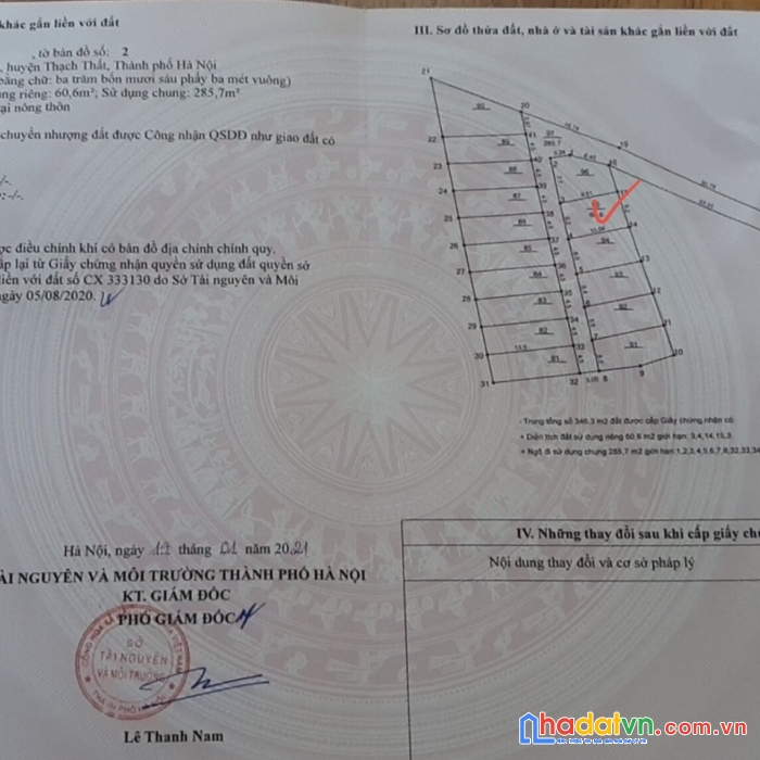 Bán 60m2 đất vành đai công nghệ cao hòa lạc