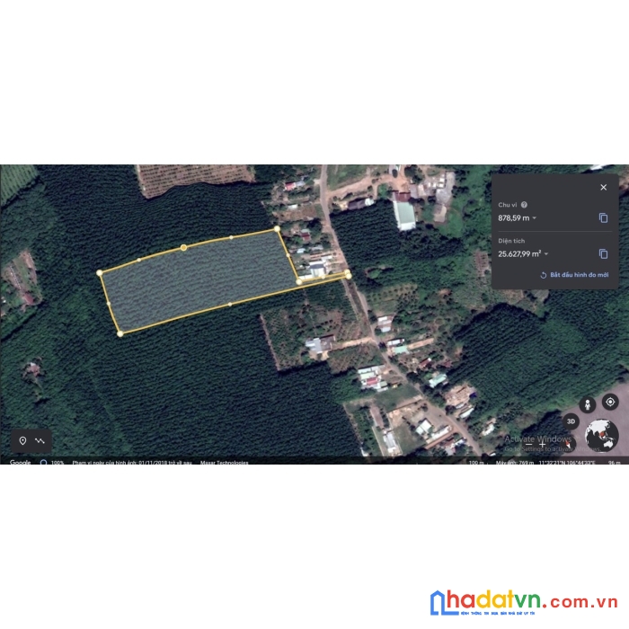 Bán đất cao su đang thu hoạch diện tích 2.5 ha giá 25 tỷ, huyện chơn thành, tỉnh bình phước
