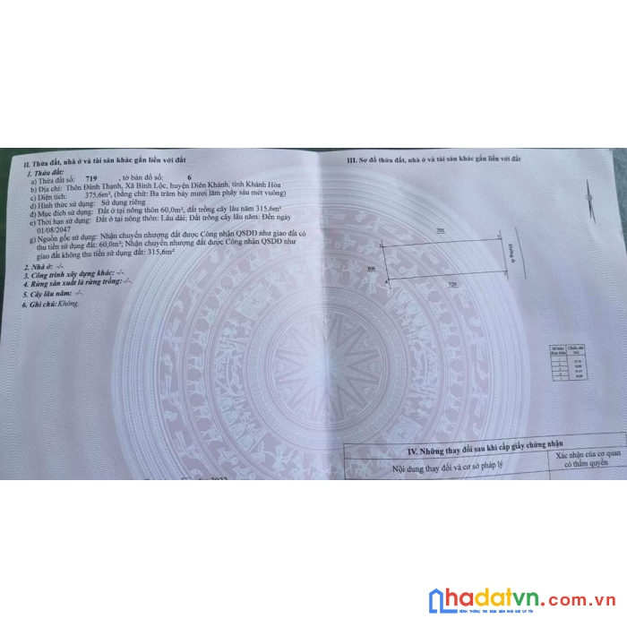 Chính chủ bán lô đất vị trí siêu đẹp, siêu đắc địa tại diên khánh, khánh hoà