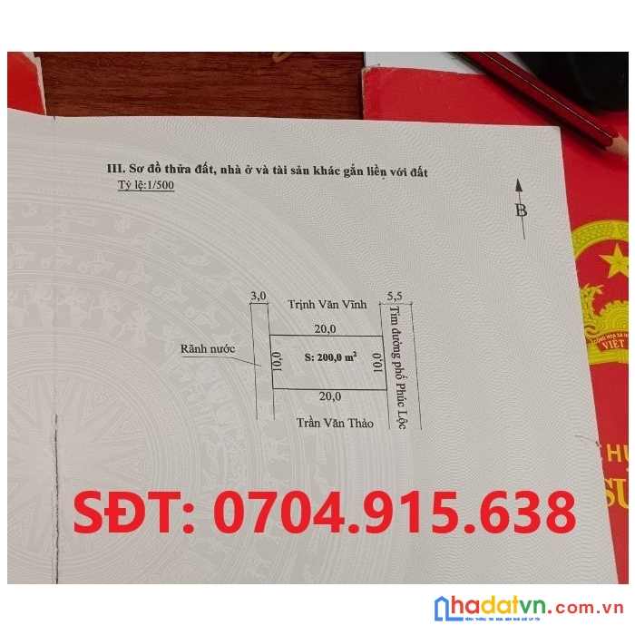 Chỉ 23,5 triệu/m2 có ngay lô đất mặt đường phúc lộc – hưng đạo, tặng ngay căn biệt thự phong cách