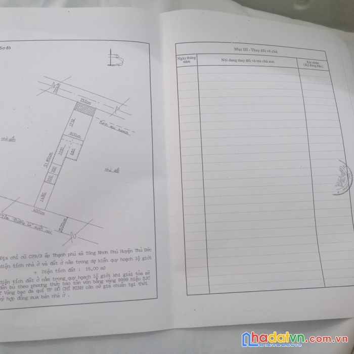 Chính chủ bán nhà số 127 đường lã xuân oai, phường tăng nhơn phú a, quận 9 dt258m2 giá 110tr/m2