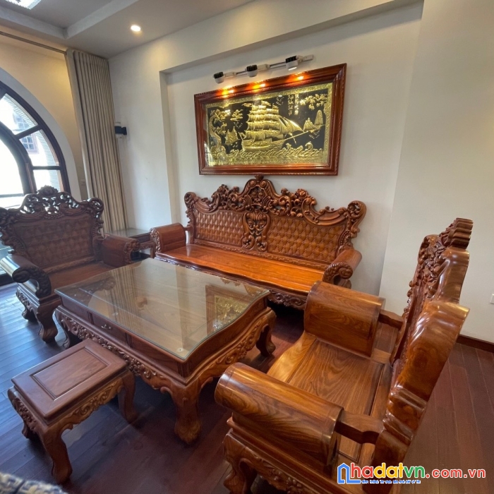 Bán nhà phố đông dư, gia lâm, dt65, nhà 5 tầng 6 phòng, dân xây gần mới koong