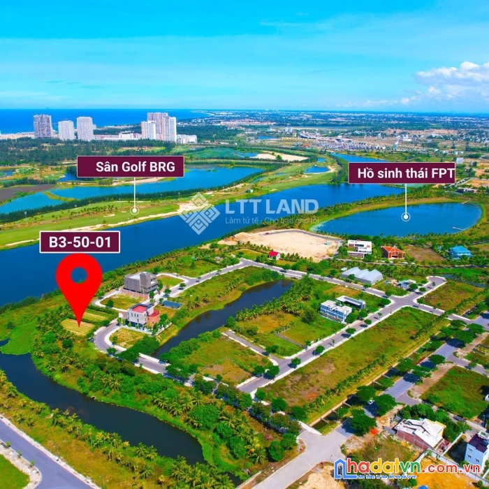Một lô duy nhất biệt thự mặt sông view sân goft tại fpt
