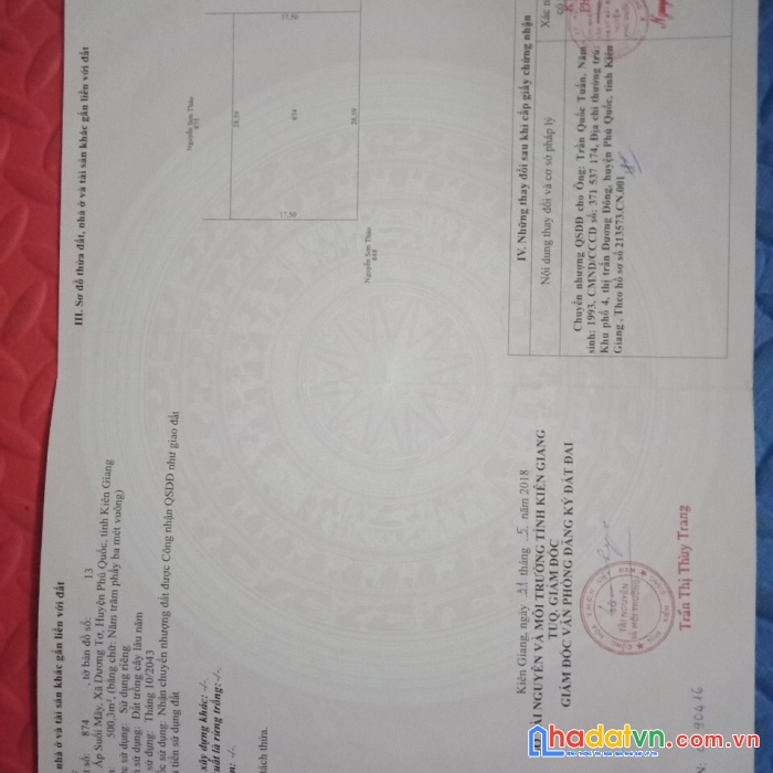 Bán gấp đất vị trí đẹp tại ấp suối mây, xã dương tơ, phú quốc, kiên giang