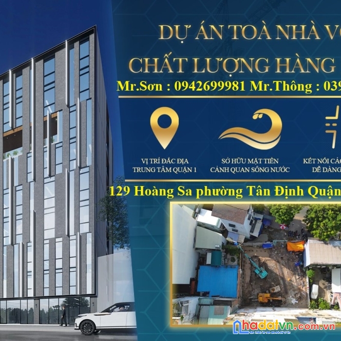 Sang nhượng dự án chất lượng hàng đầu tọa lạc tại 129 hoàng sa, phường tân định, quận 1, hcm