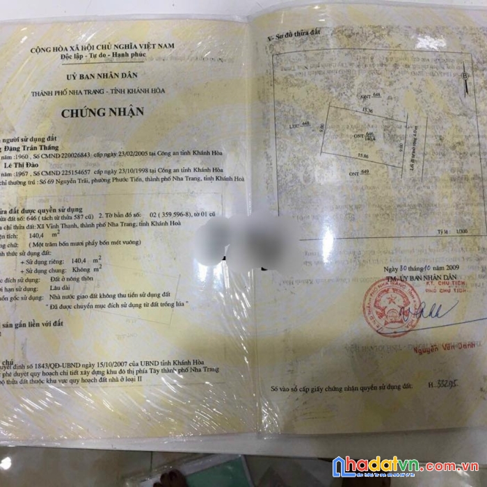 Bán đất phú trung vĩnh thạnh nha trang giá rẻ nhất khu vực ngang 9m lh 0359111296 hiếu