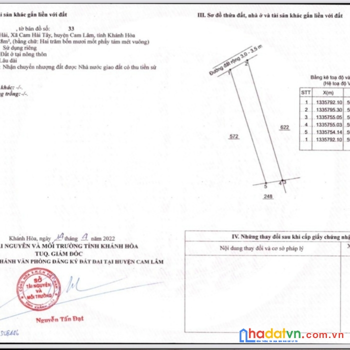 Đất nền full thổ cư ngay tại cầu mới đinh tiên hoàng, cam lâm, khánh hòa.