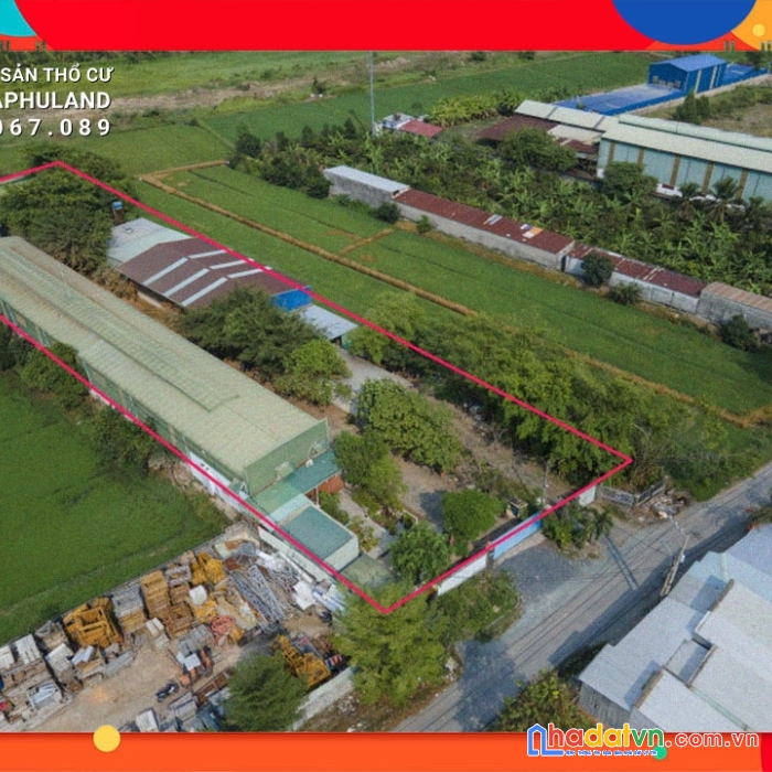 11 triệu / m2. 4133m2 đất có nhà xưởng. 33m x 127m. bình mỹ, củ chi, tp-hcm