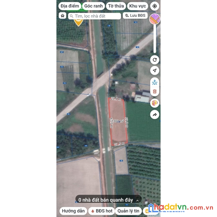 Bán đất gia tân gia lộc trãng bàng cách đường hồ chí minh 50m