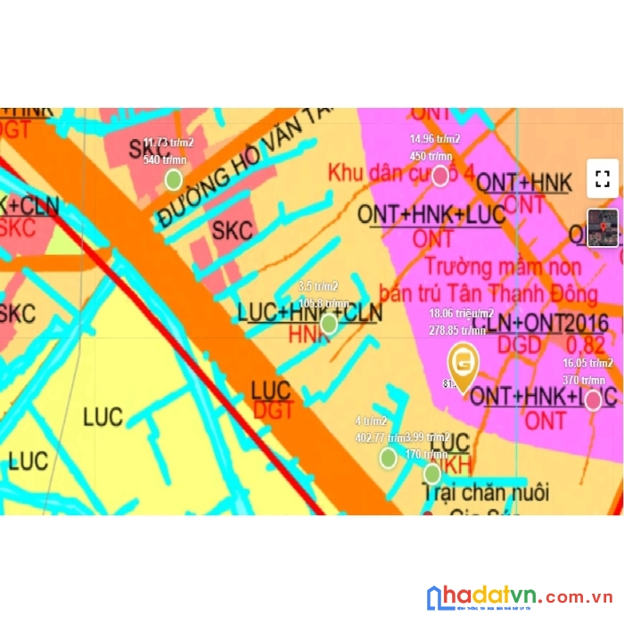 Cần bán đất tại đường nguyễn kim cương, xã tân thạnh đông, huyện củ chi giá 1. 5 tỷ