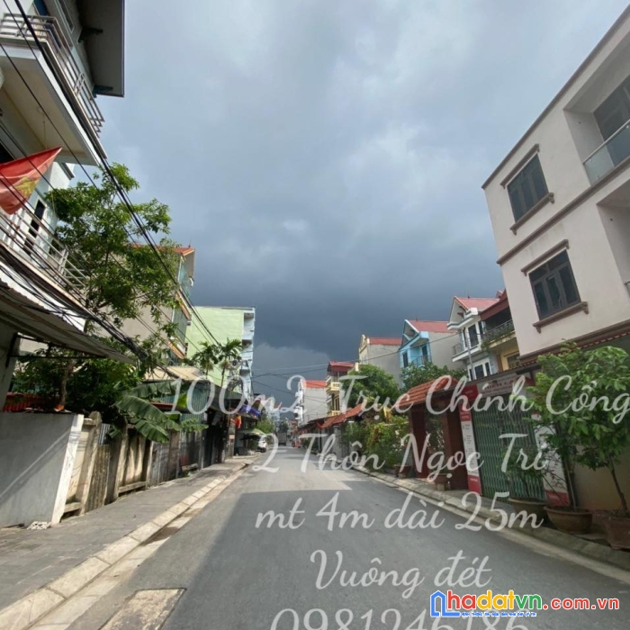 Bán 100m2 đất cổng 2 thôn ngọc tri hàng xóm cv kim quy