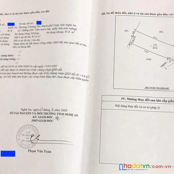 Bán ốt kinh doanh mặt đường trần quang diệu khối 16 phường trường thi