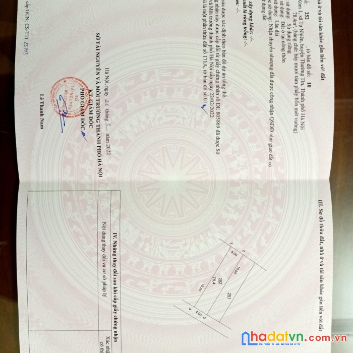 Bán gấp lô đất gần chợ xã tự nhiên, thường tín, giá chỉ 14.5tr/m2