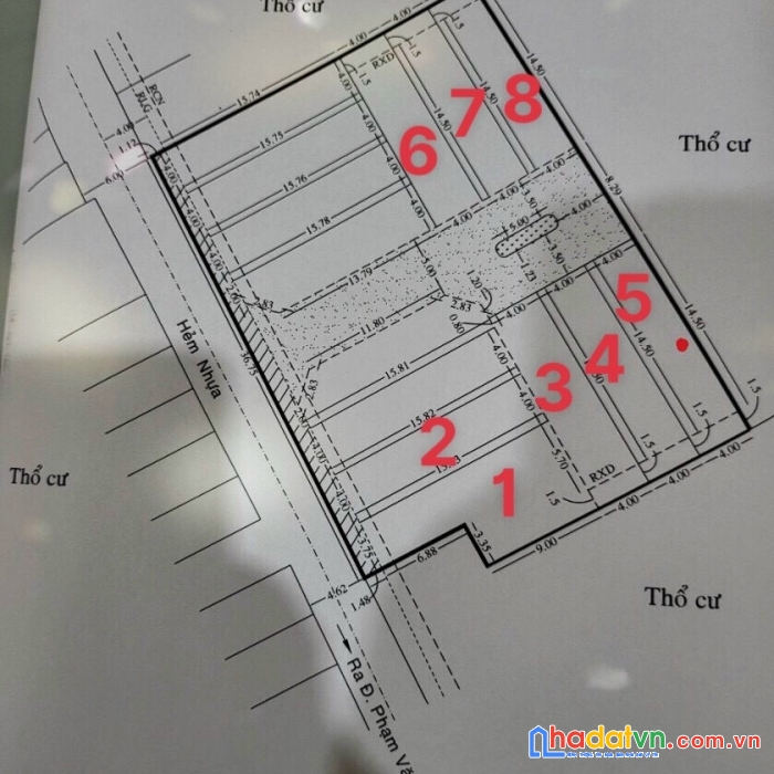 Phạm văn chiêu p14 gv vần bấn gấp mấy lô đất liền kề giá 6.8 tỷ / lô