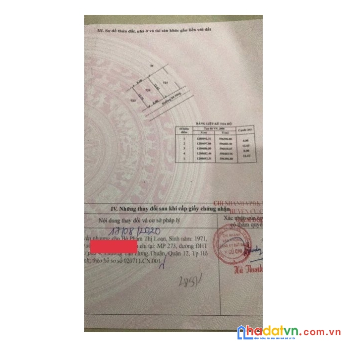 Bán đất 99.1m2 gần trường tiểu học bình mỹ, huyện củ chi.