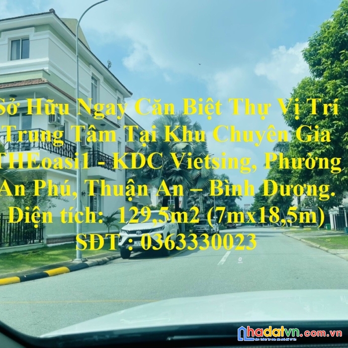 Sở hữu ngay căn biệt thự vị trí trung tâm tại phường an phú, thuận an – bình dương