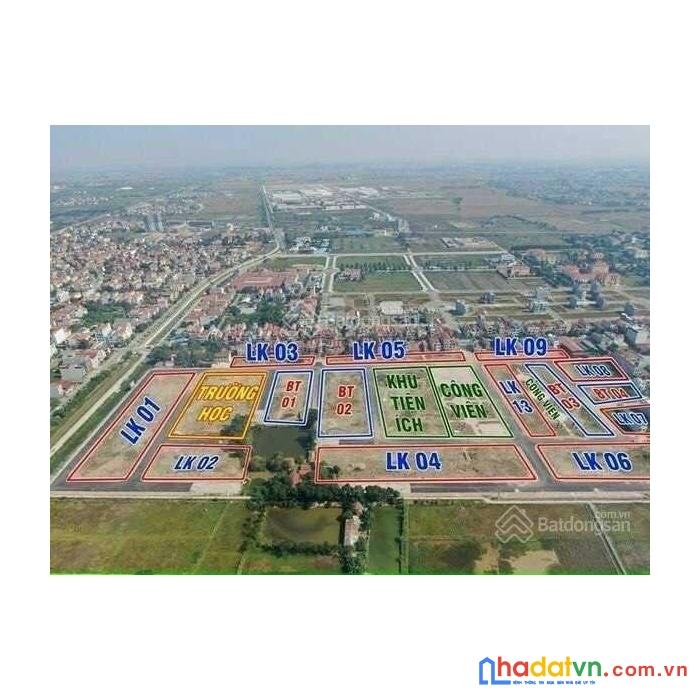 Bán nhanh, bán gấp, lk13 dabaco, thuận thành, bắc ninh, giá công khai rẻ nhất tt chỉ 42,xtr/m2