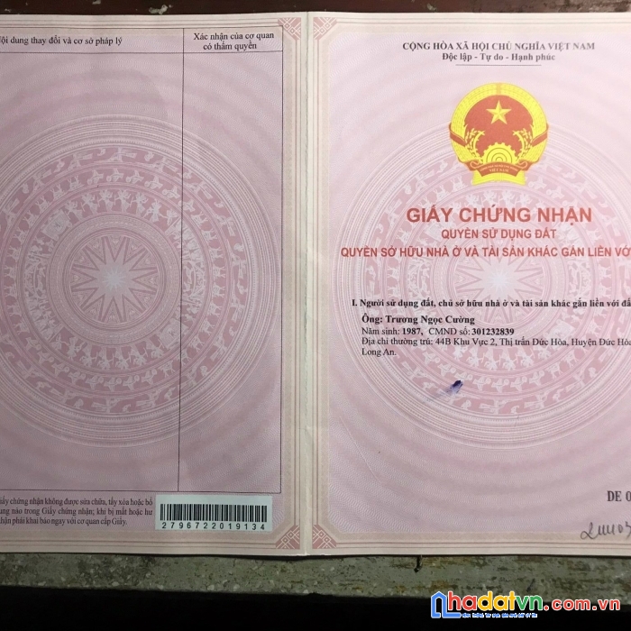 Sở hữu ngay lô đất vị trí đẹp tại huyện đức hòa, tỉnh long an.