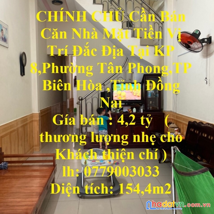 Chính chủ cần bán căn nhà mặt tiền vị trí đắc địa tại tp biên hòa-đồng nai
