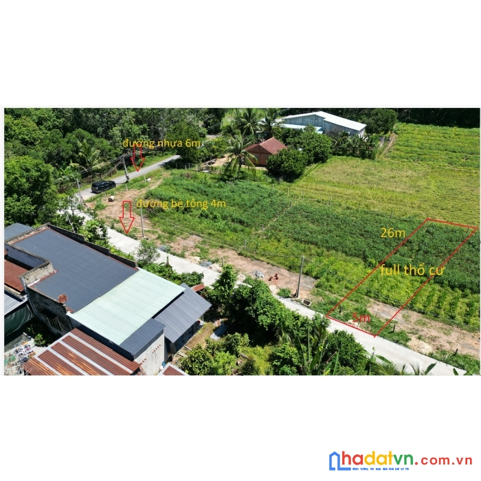 10m*26m full thổ cư gò dầu tây ninh