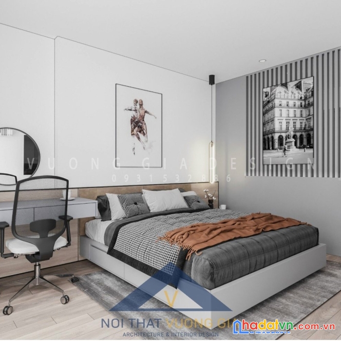 Combo thiết kế thi công phòng ngủ đẹp , hiện đại chỉ với 20.tr đồng