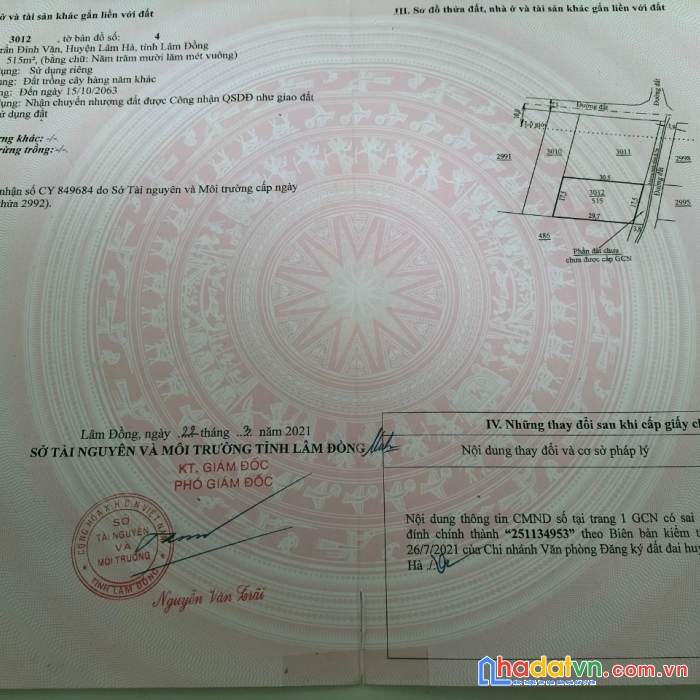 Cần bán nhanh lô đất vị trí đẹp tại  thị trấn đinh văn huyện lâm hà tỉnh lâm đồng