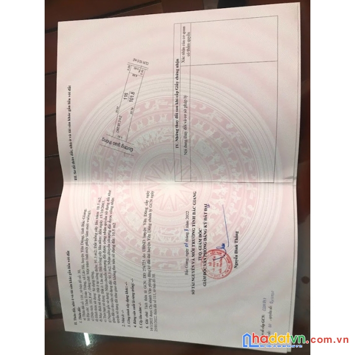 Chính chủ cần bán lô đất gần tân an, yên dũng
chỉ 550 triệu,sổ đỏ, full thổ cư, đường ô tô
