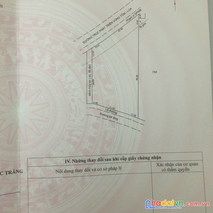 Cần bán gấp lô đất 2 mặt tiền vị trí đẹp tại huyện mỹ xuyên, tỉnh sóc trăng