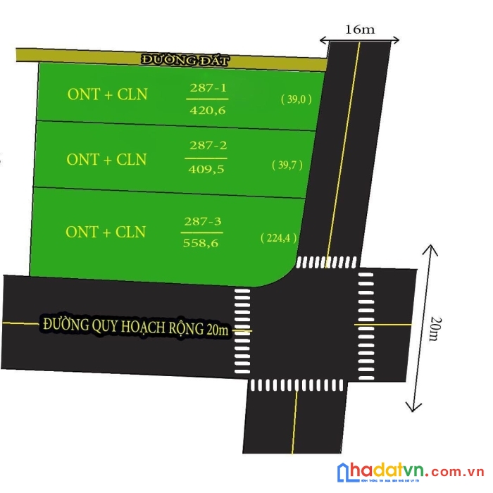 Bán đất diên phước, diên khánh mặt tiền đường rộng. 