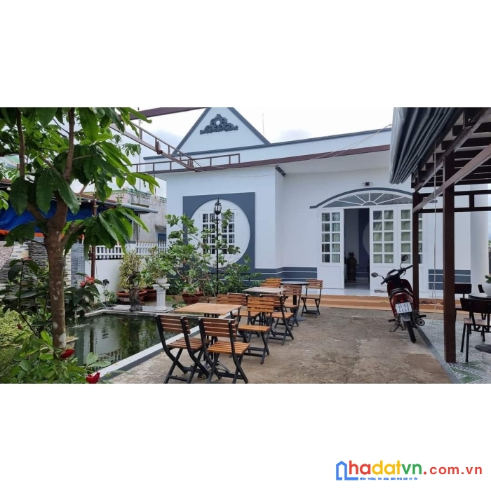 Nhà vườn nghĩ dưỡng tiền giang gò công - đt : 11m5 x 35m 150m2 thổ cư . nhà gồm 1 trệt 4p ngủ 2