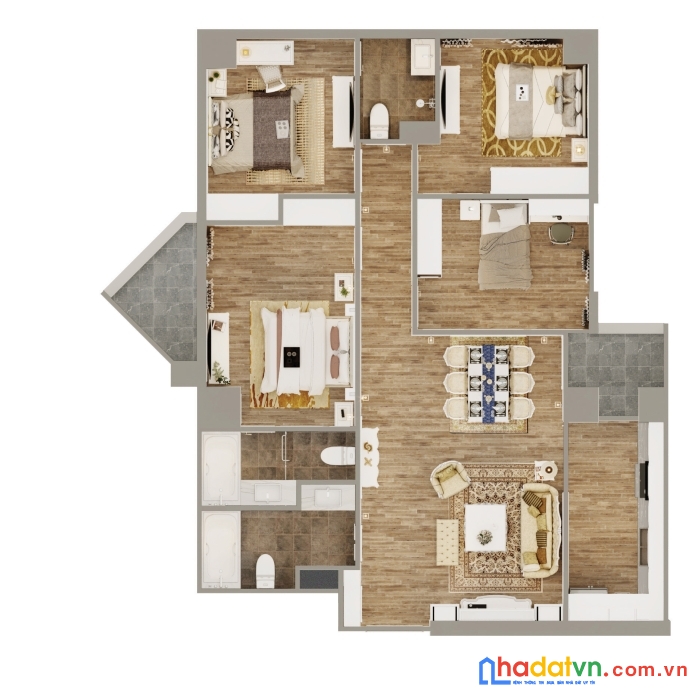 Tecco garden hỗ trợ vay ngân hàng 60% ls0% căn 4pn 121m2 chỉ từ 2,1 tỷ