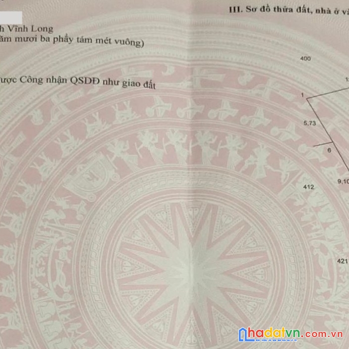 Chính chủ cần bán lô đất có thể tách 2 nền vị trí đắc địa tại huyện long hồ, tỉnh vĩnh long