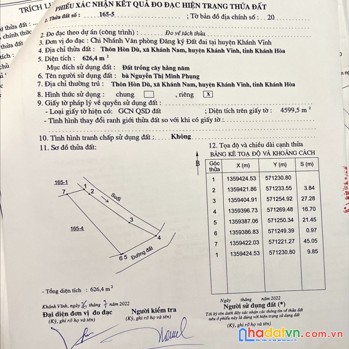Cần bán lô đất đẹp vị trí đắc địa tại xã khánh nam huyện khánh vĩnh, khánh hòa