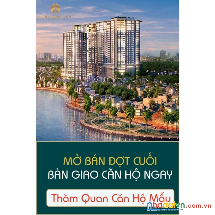 Bán chcc sun grand city 54m tầng 16 giá 4.3 tỷ 1 ngủ 1 vs, full đồ