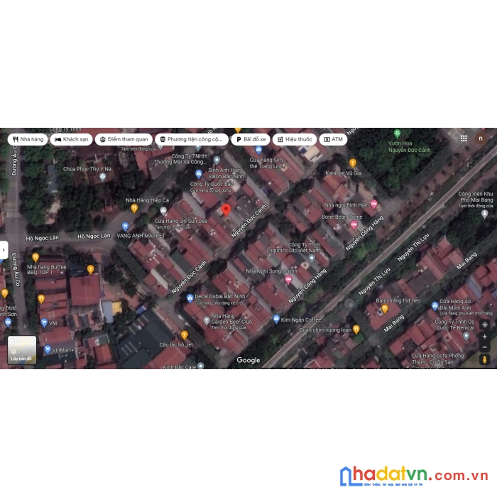 Bán đất trung tâm thành phố bắc ninh , đường nguyễn đức cảnh khu y na