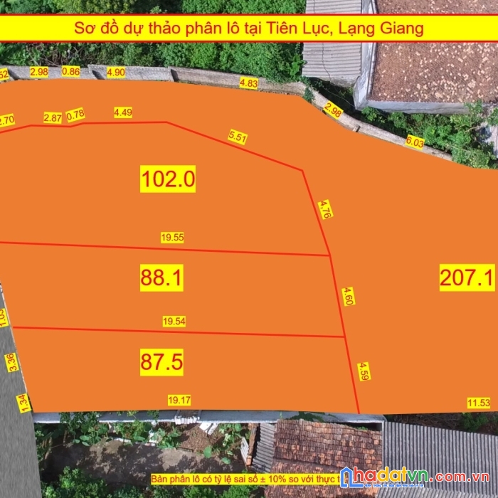 Hàng ngon bán gấp chính chủ bán đất thôn vàng - xã tiên lục - lạng giang - bắc giang ô tô tránh
