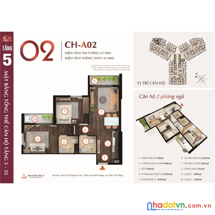 Bán căn 2902 tulip hoàng huy commerce cam đoan  giá ngoại giao tốt nhất thị trường.