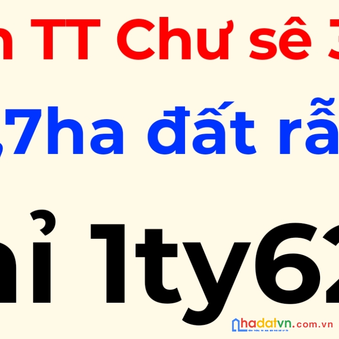 Bán lô đất rẫy 1,7 ha tại xã dun, chư sê, gia lai. chỉ 1ty620