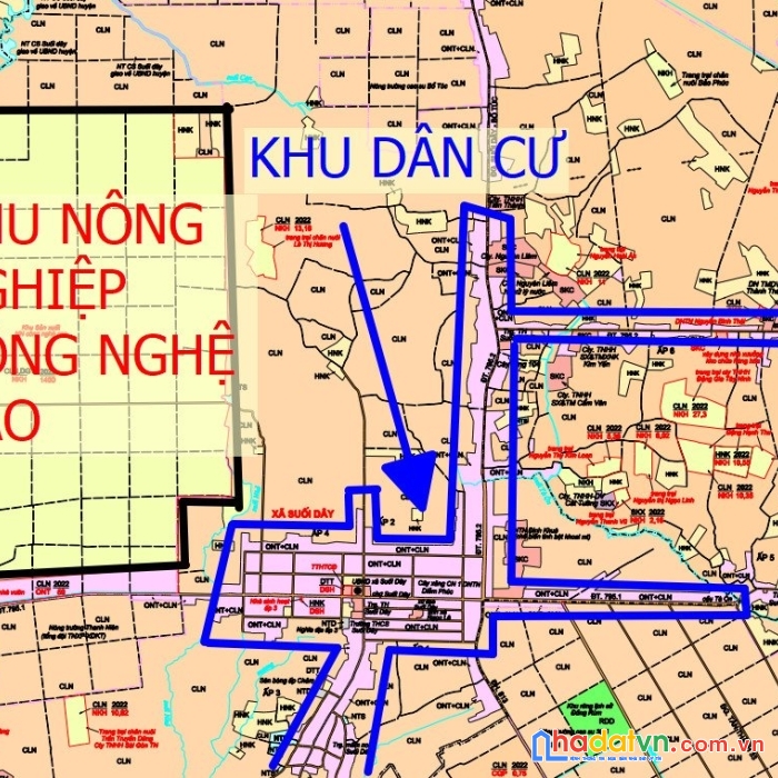 Bán lô đất 1739m2 đất thổ kề bên chợ thị trấn tân châu, tây ninh. 144 triệu/mn