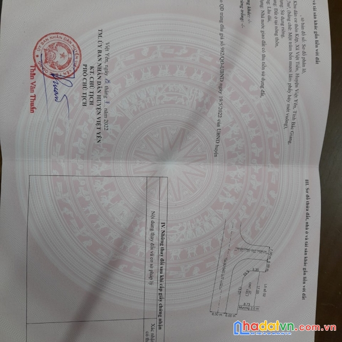 Hàng ngon cần bán chính chủ bán đất thôn kép - xã việt tiến- việt yên - bắc giang ô tô tránh