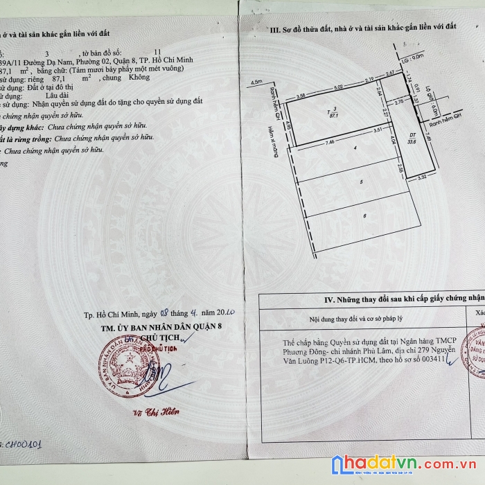 Bán nhà hẻm dương bá trạc, p1, q8 gần cầu nguyễn văn cừ (10.5x23m) cấp 4 tiện xây chdv 16.5 tỷ