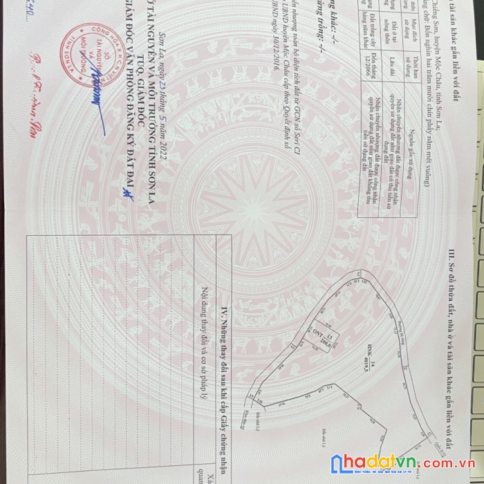 Lô đất view đồi chè có nhà xây kiên cố tại chiềng sơn - mộc châu