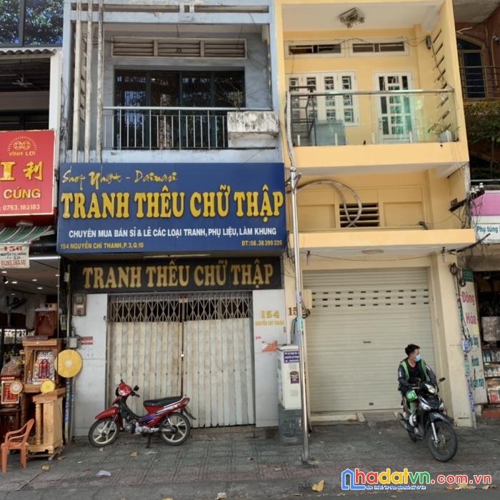 Mt 152-154 nguyễn chí thanh, p3, quận 10, 7,6x20m, trệt lửng, 2 lầu