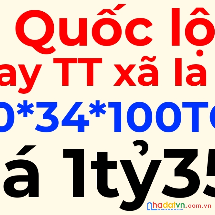 Bán 10m đất thổ cư ngay tt  chợ ia le, gia lai. giá 1ty350