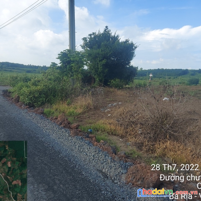 Bán đất 2 mặt tiền bình giã, châu đức, brvt giá rẻ, dân cư đông