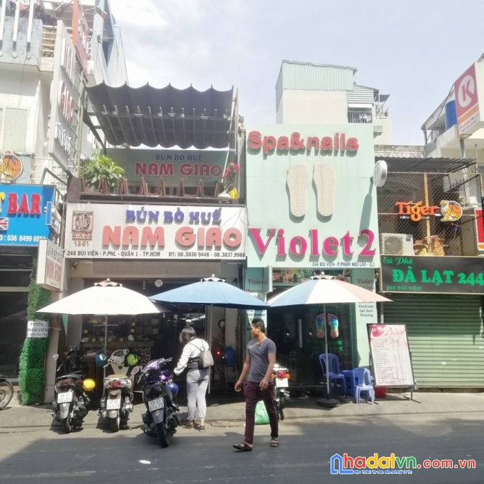 Mt 146-148 bùi viện, p phạm ngũ lão, q1, 7x20m, trệt 1 lầu, giá rẻ đầu tư